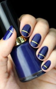Navy Blue nails