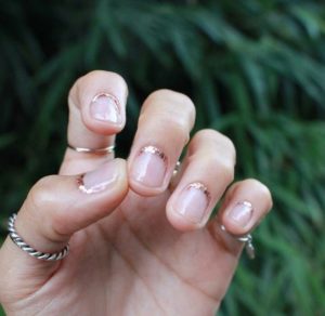 Reverse French Tip nails