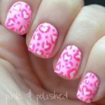 Leopard pink nails