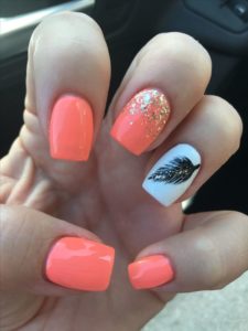 coral nails