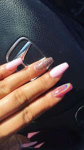 colorful coffin nails