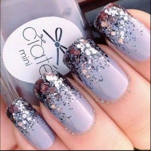lavender silver nails