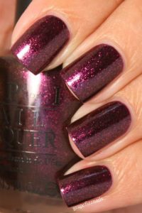 Burgundy Nails with a Purple Hue