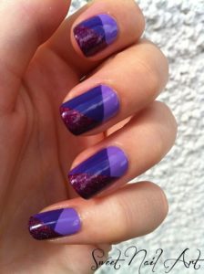 Multi-Tonal Purple Nail Design