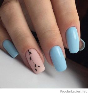 blue nail images