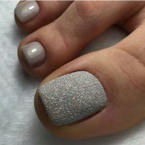 gray with shimmer look