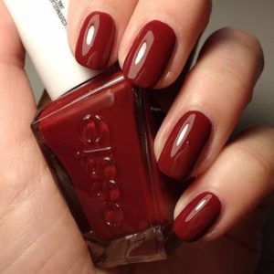 classic red nails