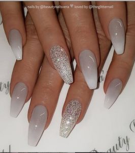 light grey nail polish