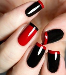 black red tips