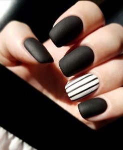 black white stripes matte