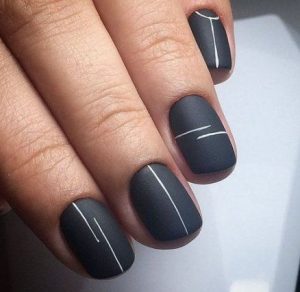 matte black striping simple