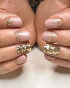 nude shimmer gold
