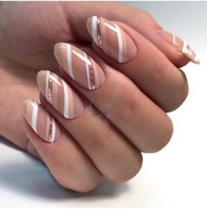 taupe striping white