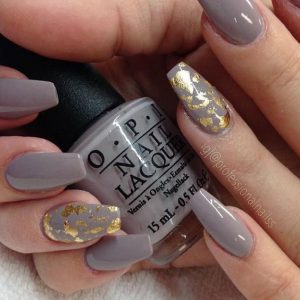taupe foiling with gold