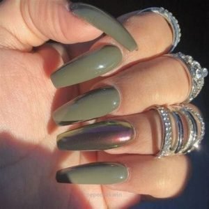 holographic army green