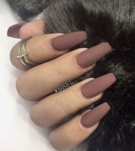 coffin matte brown