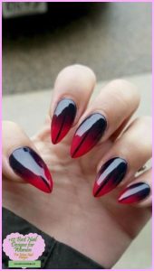 red stripe black ombre