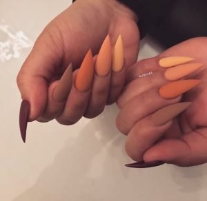 monochromatic orange tones