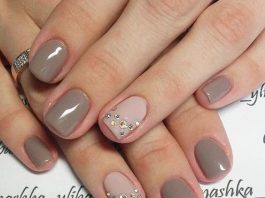 taupe shades accented with glam