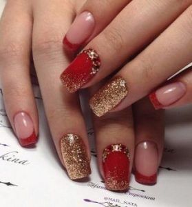 negative space red gold nye
