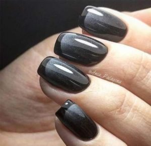 ombre black tip gel