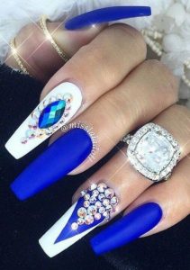 bright blue white jewels