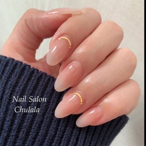 clear almond gold cuticle