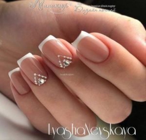 french tip dainty design