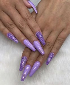 glitter jewels lavender