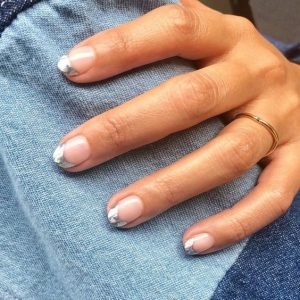 silver tip french gel