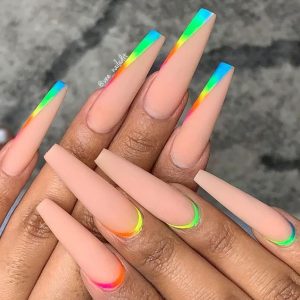 rainbow ombre neons