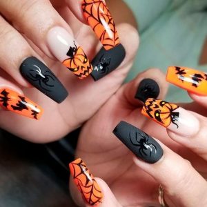 halloween french tip