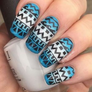 tribal nail pattern