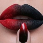 red acrylic nails