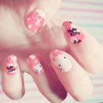 nails hello kitty