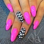 pink acrylic nails