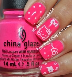 hello kitty nails design