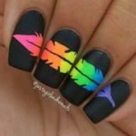 red and black nail designs