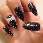 cute black nails