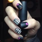 black and red nail designs