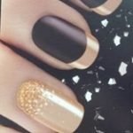 matte black nails