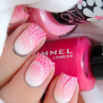35 Pink And White Nails