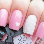 35 Pink And White Nails