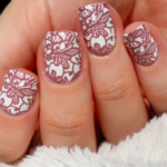 35 Pink And White Nails