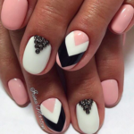 35 Pink And White Nails