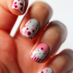 35 Pink And White Nails