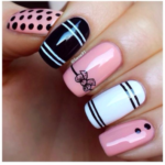 35 Pink And White Nails