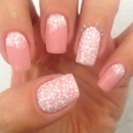 35 Pink And White Nails