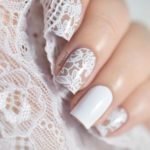 Lace nail art