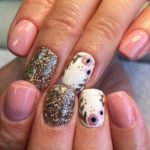 Dusty Pink Florals nails